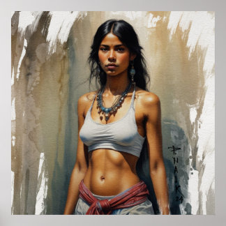 Flüstern des Souls- figurative Malerei Poster