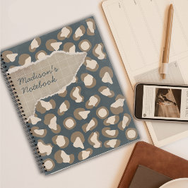 Flüstern des Vintagen Wildpanther-Inspiriert Notizblock