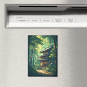 Flüstern des Waldes: Ein versteckter japanischer R Magnet (In Situ (Geschirrspüler))