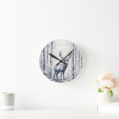 Flüstern des Waldes Runde Wanduhr (Zuhause)