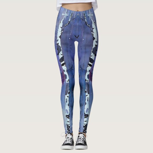 Flüstern des Winterwaldes Leggings (Vorderseite)