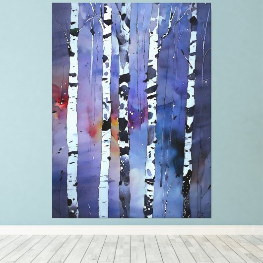 Flüstern des Winterwaldes Leinwanddruck (Insitu (Holzboden))