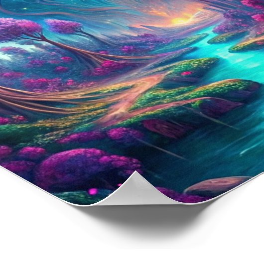 "Flüstern einer Dreamscape" Poster (Ecke)