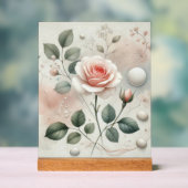 Flüstern einer Rose - Ein traumhaftes Wassersportz Acrylschild (Neutral)