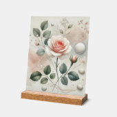 Flüstern einer Rose - Ein traumhaftes Wassersportz Acrylschild (Winkel)