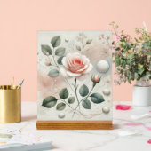 Flüstern einer Rose - Ein traumhaftes Wassersportz Acrylschild (Hochzeit)