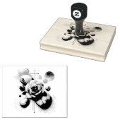 Flüstern einer Rose - Ein traumhaftes Wassersportz Gummistempel (Stempel)