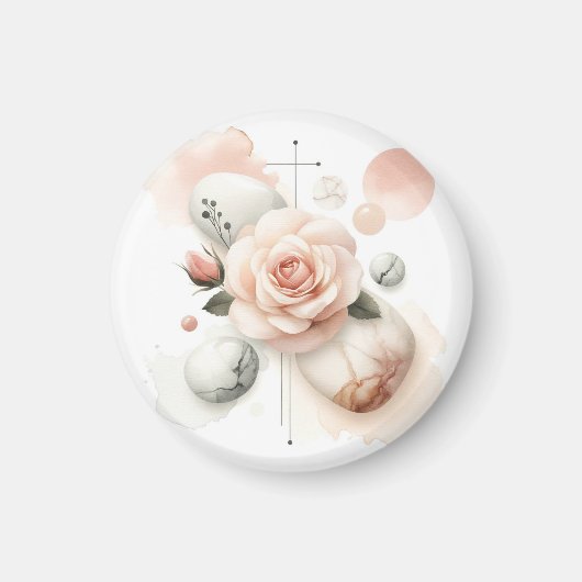 Flüstern einer Rose - Ein traumhaftes Wassersportz Magnet (Vorne)