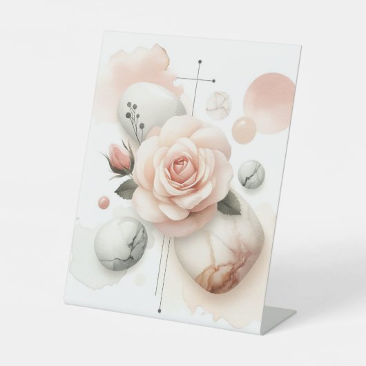 Flüstern einer Rose - Ein traumhaftes Wassersportz Sockelschild (Vorderseite)