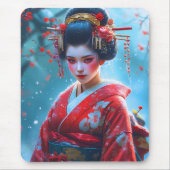 Flüstern einer scharlachroten Maiko Mousepad (Vorne)