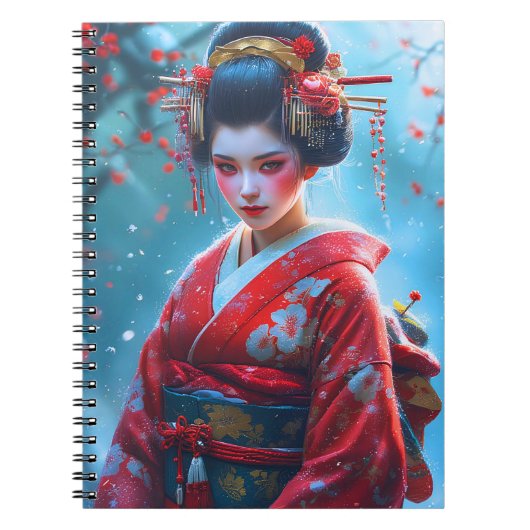 Flüstern einer scharlachroten Maiko Notizblock (Vorderseite)