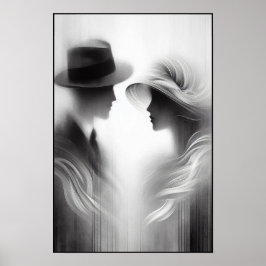 Flüstern einer vergessenen Ära Abstrakt Poster