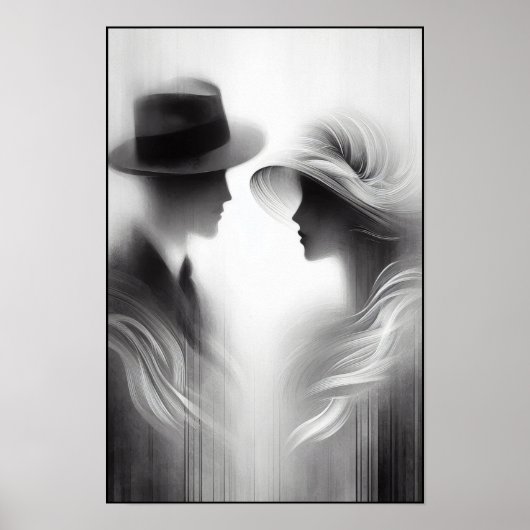 Flüstern einer vergessenen Ära Abstrakt Poster (Vorne)