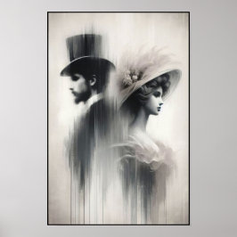 Flüstern einer vergessenen Ära Abstrakt Poster