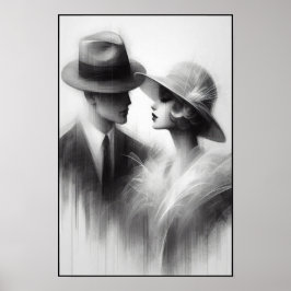 Flüstern einer vergessenen Ära Abstrakt Poster