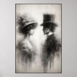 Flüstern einer vergessenen Ära Abstrakt Poster