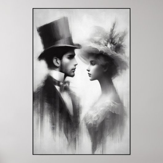 Flüstern einer vergessenen Ära Abstrakt Poster (Vorne)