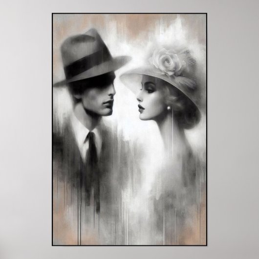 Flüstern einer vergessenen Ära Abstrakt Poster (Vorne)