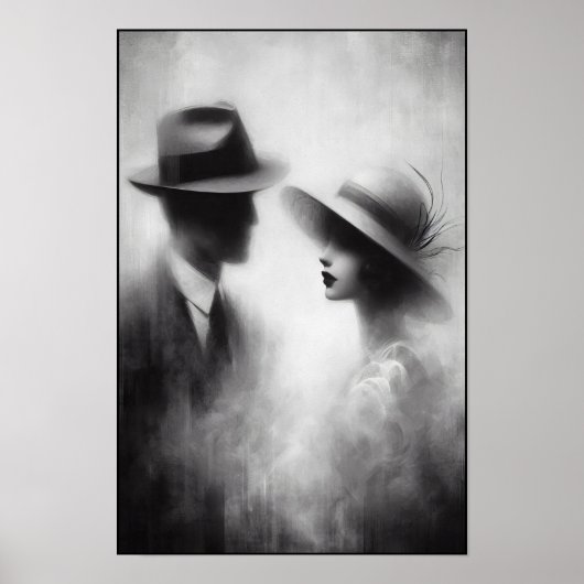 Flüstern einer vergessenen Ära Abstrakt Poster (Vorne)