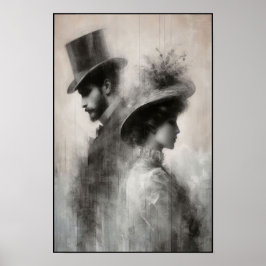 Flüstern einer vergessenen Ära Abstrakt Poster