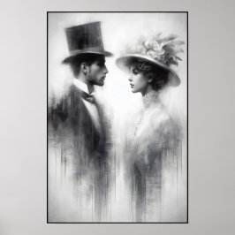 Flüstern einer vergessenen Ära Abstrakt Poster