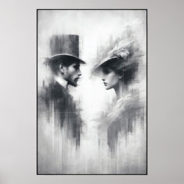 Flüstern einer vergessenen Ära Abstrakt Poster