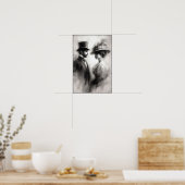 Flüstern einer vergessenen Ära Abstrakt Poster (Küche)