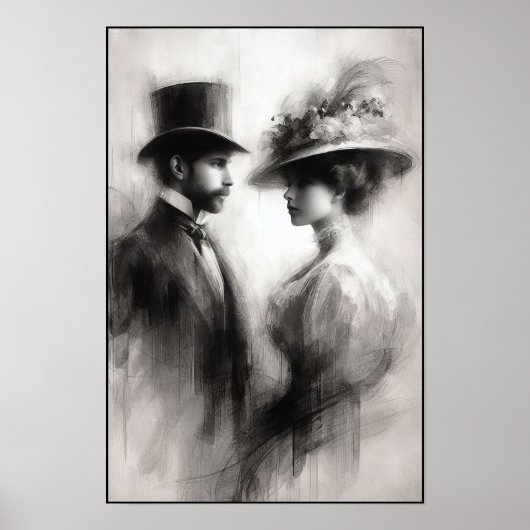 Flüstern einer vergessenen Ära Abstrakt Poster (Vorne)