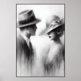 Flüstern einer vergessenen Ära Abstrakt Poster