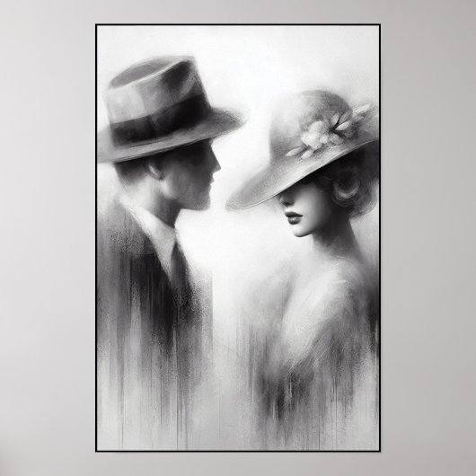 Flüstern einer vergessenen Ära Abstrakt Poster (Vorne)