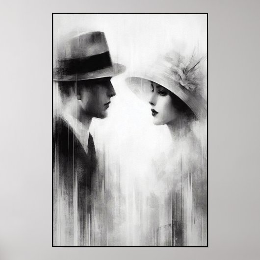 Flüstern einer vergessenen Ära Abstrakt Poster (Vorne)