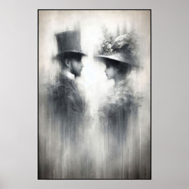 Flüstern einer vergessenen Ära Abstrakt Poster