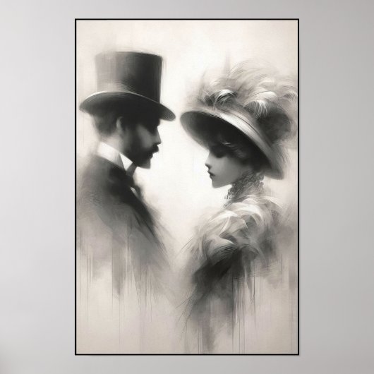 Flüstern einer vergessenen Ära Abstrakt Poster (Vorne)