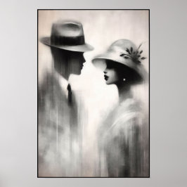 Flüstern einer vergessenen Ära Abstrakt Poster