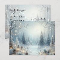 Flüstern einer Winter-Sonnenwende-Antwort-Postkart