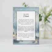 Flüstern einer Wintersonne Begleitkarte (Stehend Vorderseite)