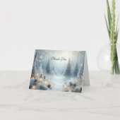 Flüstern einer Wintersonne Dankeskarte (Vorderseite)