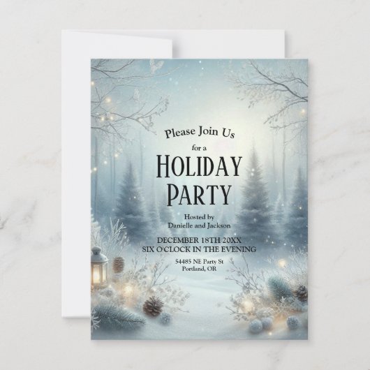 Flüstern einer Wintersonne Einladung (Vorderseite)