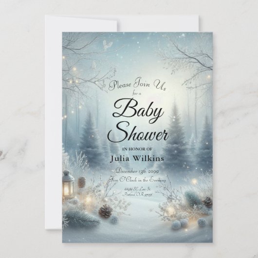 Flüstern einer Wintersonne Einladung (Vorderseite)