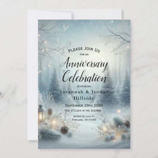 Flüstern einer Wintersonne Einladung (Vorderseite)