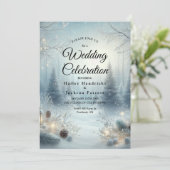 Flüstern einer Wintersonne Einladung (Stehend Vorderseite)