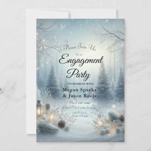 Flüstern einer Wintersonne Einladung (Vorderseite)