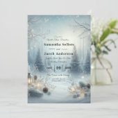 Flüstern einer Wintersonne Einladung (Stehend Vorderseite)