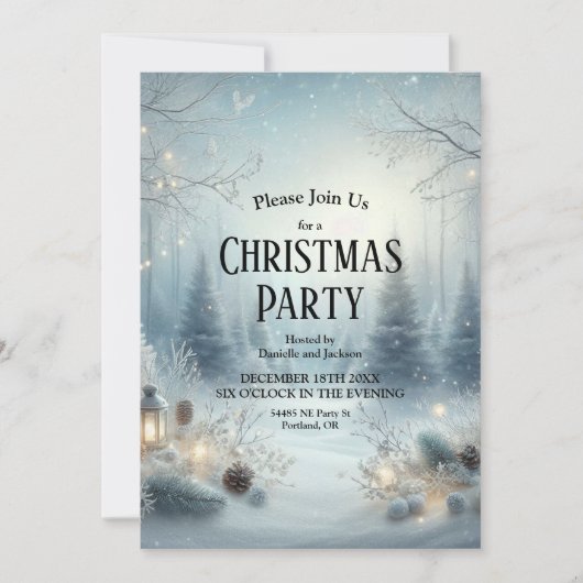 Flüstern einer Wintersonne Einladung (Vorderseite)