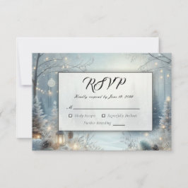 Flüstern einer Wintersonne RSVP Karte