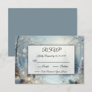 Flüstern einer Wintersonne RSVP Karte
