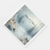 Flüstern einer Wintersonne Serviette (Ecke)