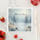 Flüstern einer Wintersonne Serviette (Beispiel)