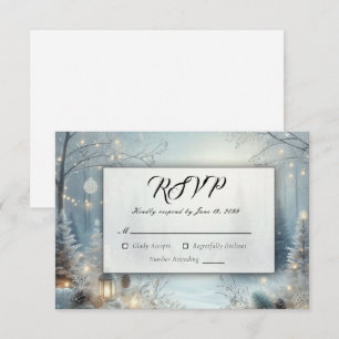 Flüstern einer Wintersonnenwende RSVP Karte