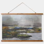 Flüstern eines Misty Brook Wandteppich Mit Holzrahmen (Vorne)